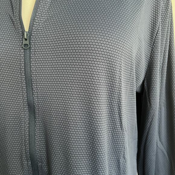 Tommy Bahama Golf Athletic Full Zip Jacket Thumbholes Blue XL Textured - Picture 3 of 12